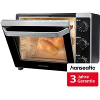 Hanseatic Minibackofen 17194935, 30 L Volumen, 1600 W, inkl. 3 Jahre Herstellergarantie