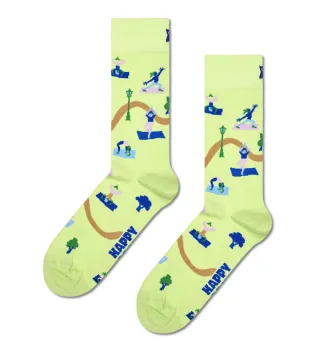 happy socks - Yoga In The Park Sock Grün - Gr. - 38