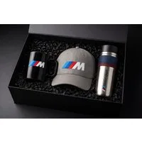 BMW Thermobecher BMW M Perfomance Geschenkset Geschenkbox Mütze Tasse Thermobecher, 3-tlg.
