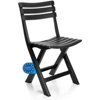 BigDean Gartenstuhl Gartenstuhl klappbar aus wetterfestem & robustem Kunststoff (Packung, 1 St), Klappbar, Robuster & Wetterfester Kunststoff, Langlebig