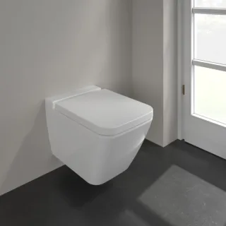 Villeroy & Boch Finion Wand WC 4664R0R1 37,5x56cm, weiss, Ceramicplus, spülrandlos