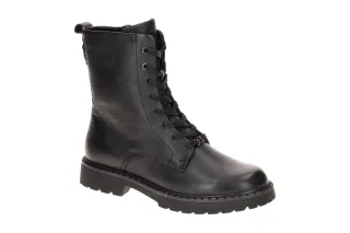 Tamaris 1-25214-47 001 Damen Stiefeletten Schwarz bequeme Lace Up Boots