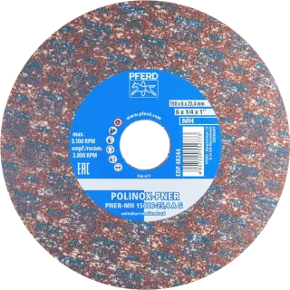 PFERD TOOLS POLINOX verpresstes Vlies-Rad PNER Ø 150x6 mm Bohrung-Ø 25,4 mm Mittelhart A Grob - 47700212