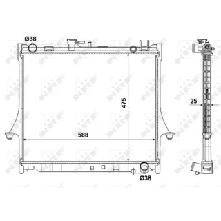 NRF K?hler f?r Antriebsbatterie Isuzu D-Max 3,0