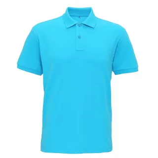 Asquith & Fox Herren-Super-Glattstrick-Poloshirt (Türkis)
