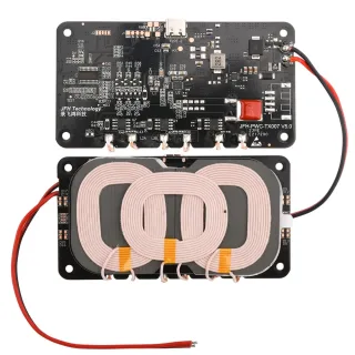 9-32V 20W/22W for QiWireless Charger Transmitter Module Circuit Board with 3 Coil for DIY Car Outdoor Power Supply