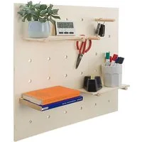 Goods+Gadgets Wandregal Goods+Gadgets Wandregal Pegboard – Werkzeugwand & Stecktafel Organizer, Werkzeugwand, Kreatives Stecktafel Ordnungssystem