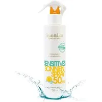 Jean & Len ohne Gedons* Sonnenschutzspray Sensitives Sonnenspray LSF 50, 250 ml, 1-tlg., Wasserfest