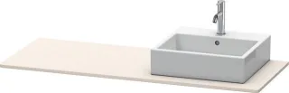Duravit XSquare Konsole Taupe Supermatt 1400x550x16 mm - XS060GR8383 XS060GR8383
