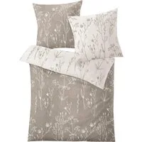 Kleine Wolke Wendebettwäsche Savannah in Gr. 135x200 oder 155x220 cm, Mako-Satin, 2 teilig, Bettwäsche aus Baumwolle, florale Bettwäsche mit Wendeoptik