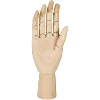 relaxdays Sammelfigur Rechte Holzhand zum Skizzieren