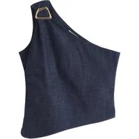 Next One-Shoulder-Top N. Premium einschulteriges Denim-Oberteil (1-tlg)