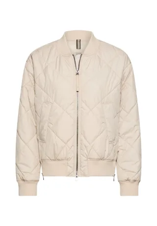 camel active - Oversize Bomberjacke mit bedrucktem Futter - Gr. - 46