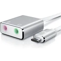 Primewire extern, USB C auf Klinke 3,5mm, Stereo Audio Adapter USB-Soundkarte Virtual 7.1 Surround, Kopfhörer Adapter, DAC, Windows 7/8/10, Mac OS X, Android 6, Linux