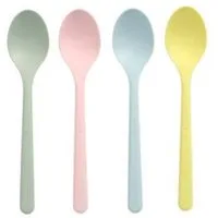 PAPSTAR GmbH Geschirr-Set Mehrweg Eislöffel 13cm, 50 Stk. - Pastell, Polypropylen