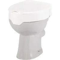 Meyra Toilettensitzerhöhung Toilettensitzerhöhung WC-Erhöhung MOLETT+Deckel, glatte Oberfläche, 10 cm, Erhöhung um 10cm mit Hygieneausschnitt
