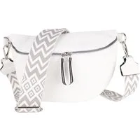 MIRROSI Bauchtasche Damen Taschen, Umhängetasche, Brusttasche, 26x18x9cm Veganes Leder (Schultertasche für jeden Anlass), Crossbody Bag, Bohemian gemusterten& verstellbaren Schulterriemen