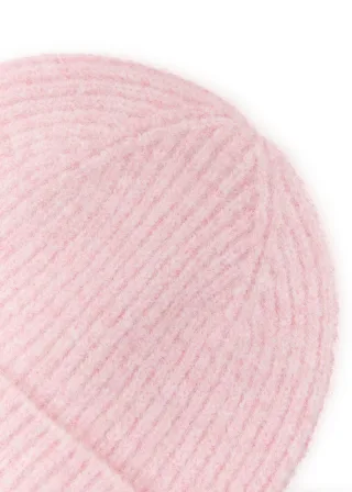 Gestrickte Mütze in Uni (3er-Pack) rosa