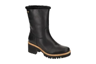 Panama Jack Piola B42 Damen Stiefeletten Schwarz Waterproof Acryl Pl?sch Bloc...