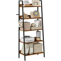 Woltu Standregal, 1-tlg., Leiterregal mit 5/6 Ebenen Standregal Industrie Stil