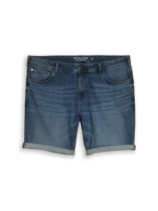Tom Tailor - Plus Size - Regular Jeans Shorts mid stone wash denim - Gr. - 46