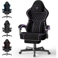 Huracan Gaming-Stuhl Gamer Chair mit verstellbare Kopfstütze und Lendenkissen,Ergonomisch