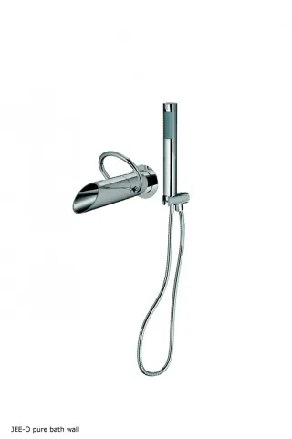 JEE-O Pure Wannenarmatur mit Umsteller und Handbrause, edelstahl poliert, 300-3511 300-3511