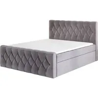 A&J MöbelLand GmbH Boxspringbett ARI mit 2 Bettkästen und Topper. (Boxspringbett mit Bettkasten und gepolstertem Kopfteil. Inclusive Topper!, Kostenlose Lieferung! TOP ANGEBOT), Länge 216 cm Höhe 106 cm
