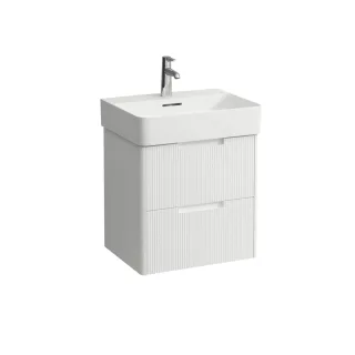 LAUFEN Waschtischunterschrank JUNA 400x521x515 2 Schubl m. Griffmulde f.WT H810282 weiß matt, H41158 H4115821092601