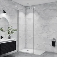 duschspa Duschwand 185cm Glaswand Duschtrennwand Walk in Dusche Seitenwand, Einscheibensicherheitsglas, Sicherheitsglas, (Set), Nano Glas
