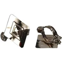 Liedeco Dekoklammer Rhombus, Gardinen, Vorhänge, (Packung, 2-St), für Gardinen, Vorhänge