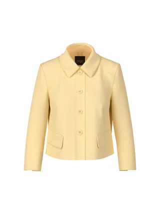 Marc Cain Additions - Kurze Jacke mit Kentkragen flan - Gr. - 34