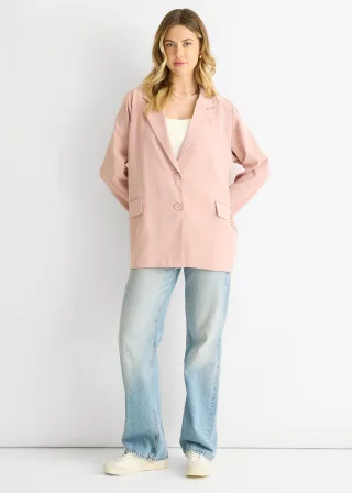 Blush Taillierter Blazer in Übergröße