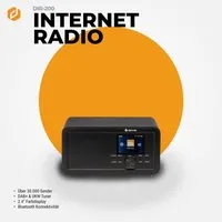 Denver DIR-200 Internet-Radio (Digitalradio (DAB), FM-Radio, Internetradio, 2 W, mit Bluetooth 5.0 und integriertem Wecker)