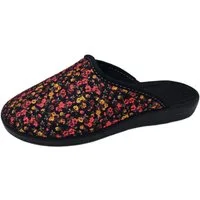 PADERO Damen Pantolette Hausschuh für breite Füße
