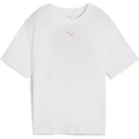PUMA Trainingsshirt W FLORAL CAT GRAPHIC TEE Relaxed Fit, atmungsaktiv, schnell trocknend, Rundhalsausschnitt