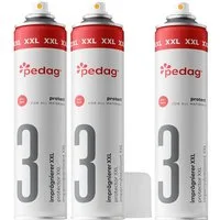 Pedag 3er Sparset pedag Imprägnierer 400ml Intensiver Schutz Imprägnierspray Schuh-Imprägnierspray