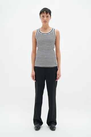 Jerseytop Slim fit Whisper White/ Midnight Magic white blue