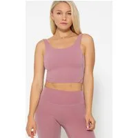 SASSYCLASSY Sport-BH Basic Sport-BH für Damen Atmungsaktiver Sport BH mit Rundhalsausschnitt Schwarz Weiß Blau