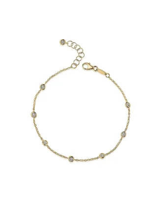 Fascination by Ellen K. Armband 375/- Gelbgold Zirkonia