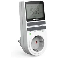 ANSMANN AG Funksteckdose Zeitschaltuhr, Steckdose, digital mit 10 Schaltzeiten, weiß