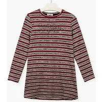 LOSAN Strickkleid Losan Mädchen Kleid Langarm Feinstrick granate muestra (kein Set, 1-tlg) Markenlabel