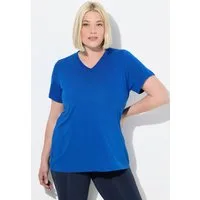Ulla Popken T-Shirt Funktionsshirt antibakteriell V-Ausschnitt Halbarm