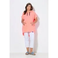 Laurasøn Druckbluse Musselin-Bluse 1/2 Arm Kapuze