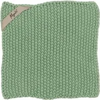 Ib Laursen Geschirrtuch Ib Laursen - 2 Stück Topflappen Mynte Strick Baumwolle Wasabi Grün