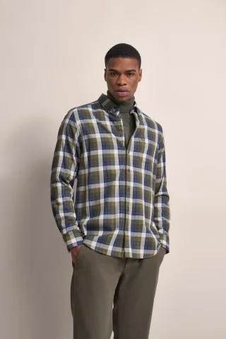 Bugatti Herren Hemd mit Button-Down