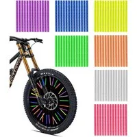 FELIXLEO Fahrradreflektor 84 Bunte Speichenreflektoren 360 Sichtbarkeit 7 Farben Radfahren, (1 St)