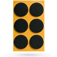 SO-TECH® Möbelfuß Filzgleiter Ø 40 x 3 mm selbstklebend schwarz oder weiß, (6-St)