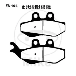 Bremsbeläge vorne Piaggio Hexagon GT 250 1998-1999