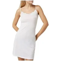 TEXEMP Unterkleid Damen Unterkleid Unterrock Nachtkleid Mini Spaghettiträger Unterwäsche (1-tlg) Bambus Viskose - Seidig glatt